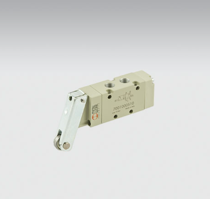 Metal Work MEV23BRSOO Rullaohjattu 5/2 venttiili 1/8" rulla/jousi
