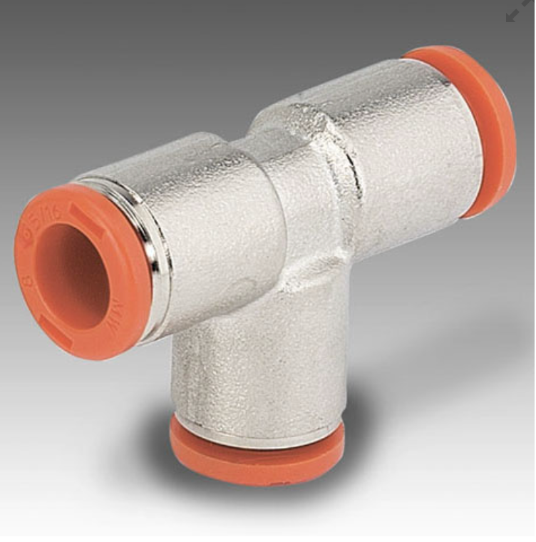 Pistoliitin T-liitin 8mm