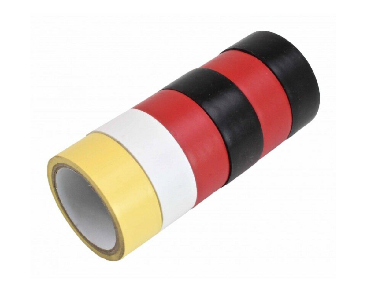 Sähköteippi lajitelma PVC 6 kpl