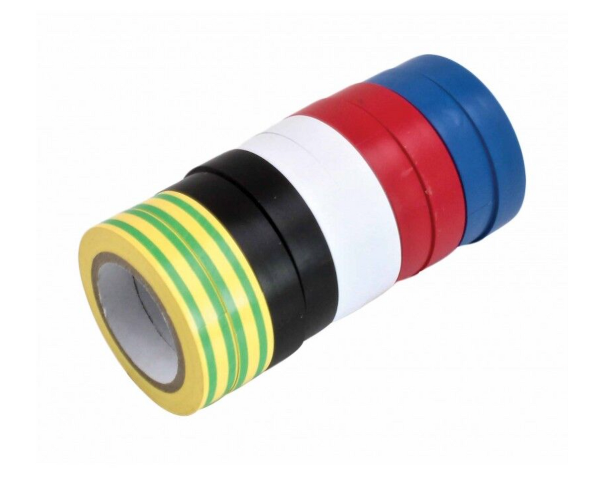 Sähköteippi lajitelma PVC 10 kpl